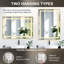 40"x24" Led Bathroom Vanity Mirror,backlit And Front Lit,multifunction,wall Mounted,gun Ash-986397382