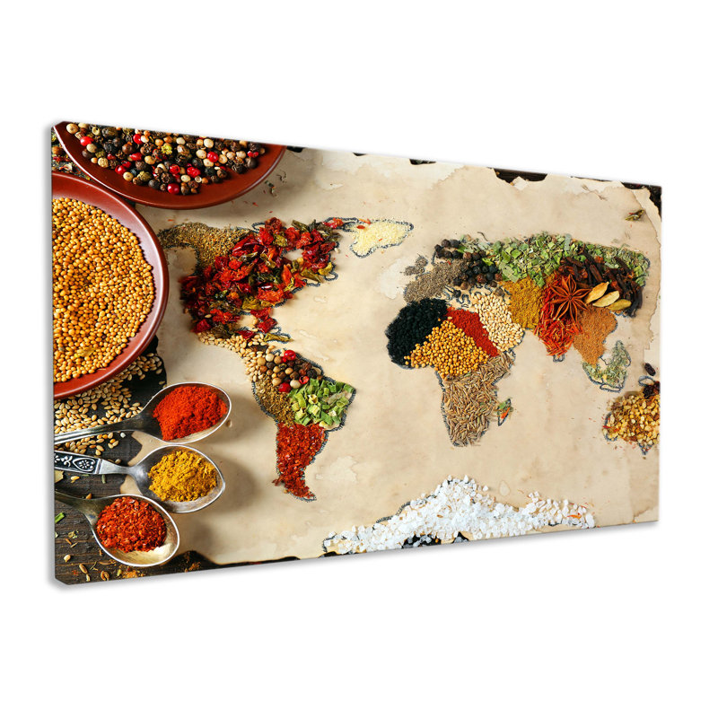Food & Drink Collection A World Of Spices - Wrapped Canvas Print, 61cm H x 101cm W x 2cm D