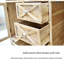Console rectangulaire en bois manufacturé brun massif