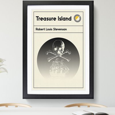 Book Cover Treasure Island Robert Louis Stevenson - Picture Frame Graphic Art