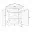 Armoire de rangement triangulaire pour salle de bain avec tablettes réglables, armoire de plancher autoportante-1426001472