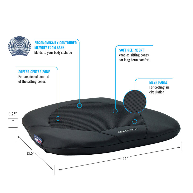 Coussin de siège Obusforme