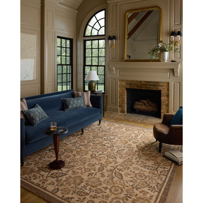 Chris Loves Julia x Loloi Rue Bark / Mocha Area Rug