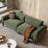 Green Corduroy Standard Sofa-339959403