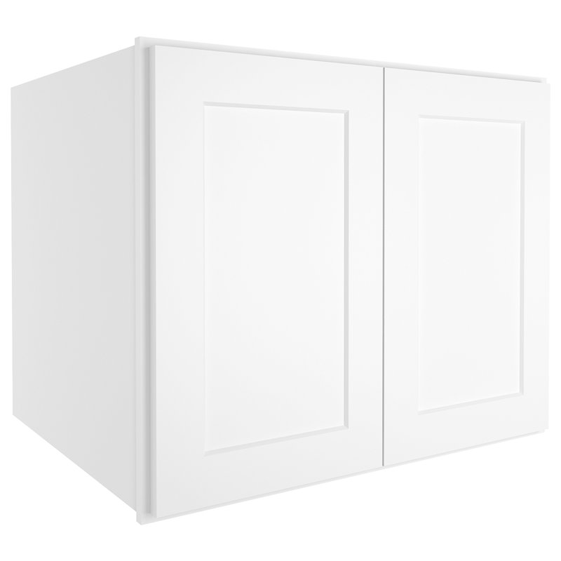 Armoire murale standard Shaker de l 30 po x P 24 po x H 12 po Homeibro Cozy Design, Blanc shaker, L 30 po x H 12 po x P 24 po
