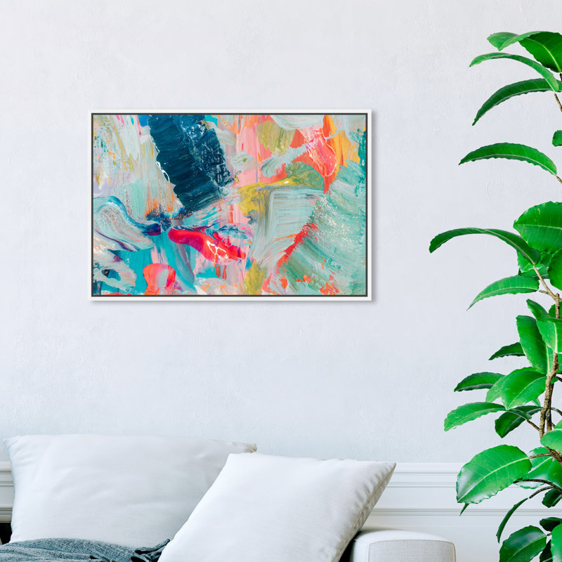 «Abstract That Love Feeling», impression sur toile, Toile encadrée, H 16 po x l 24 po, White