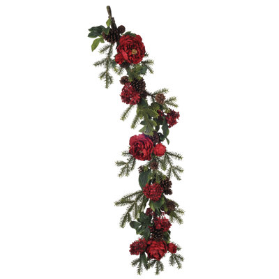 Pivoine artificiel/hortensia/baies/pin guirlande