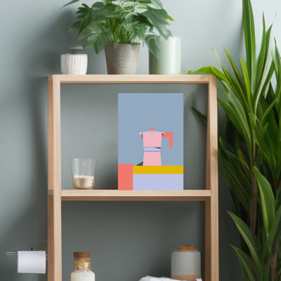 Art mural moderne minimaliste rose