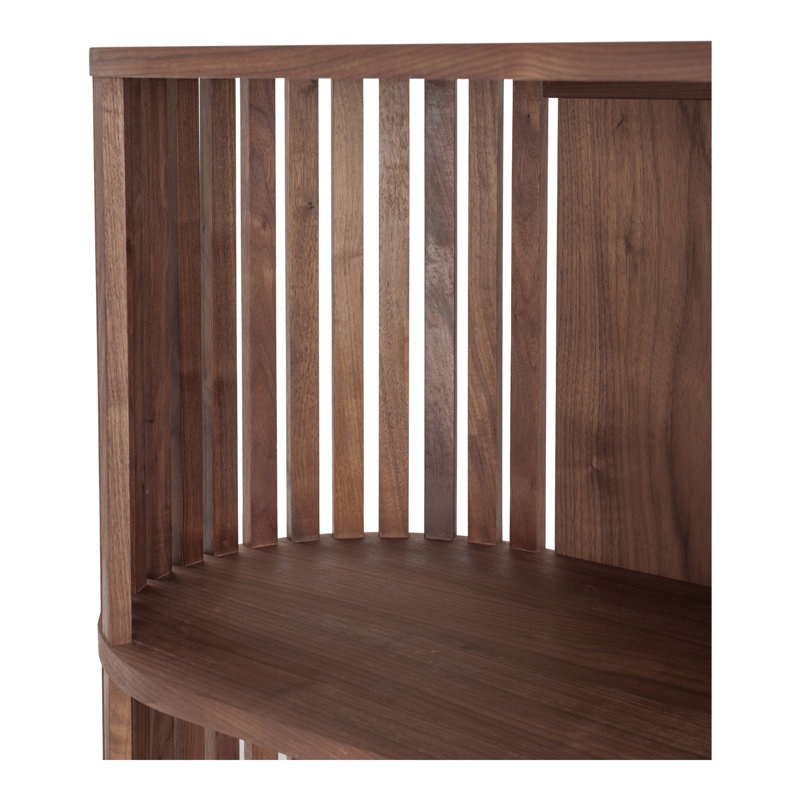 Henrich Solid Wood Bookcase, Light Brown