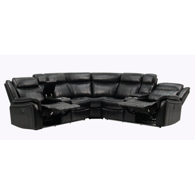 LEATHER SECTIONAL
