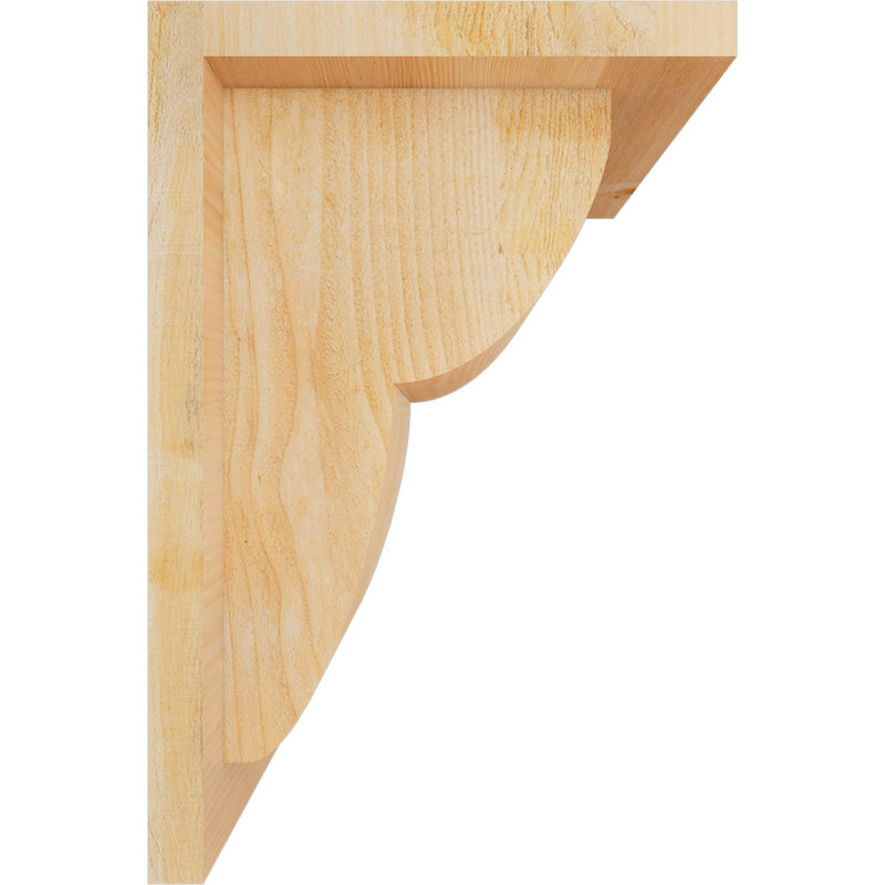Corbeau Crestline avec contre-plaque, H 12 po x l 8 po x P 8 po, Sapin de Douglas, Sciage brut