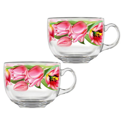 Jumbo Glass Mug 17 Fl Oz