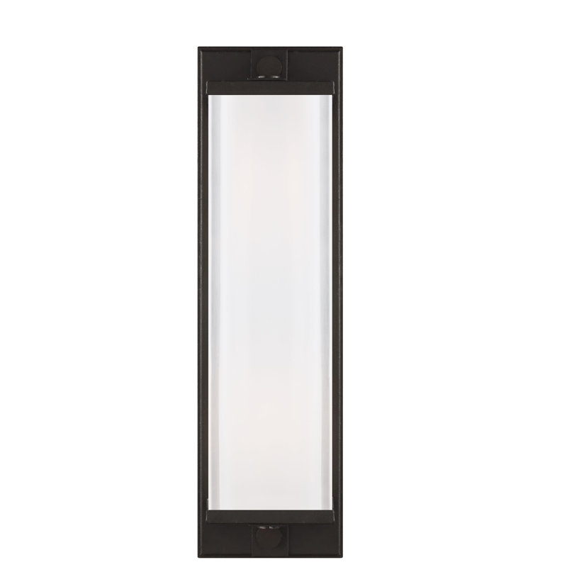 Logan 2 - Light Flush Mounted Sconce, Aged Iron, 16.5" H x 4" W x 8.3" D