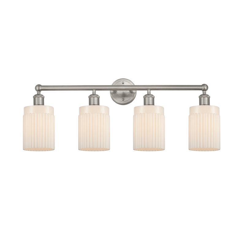 Kamena 4 - Light Dimmable Vanity Light, Matte White, Brushed Satin Nickel