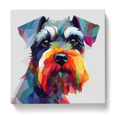 Schnauzer Abstract - No Frame Print