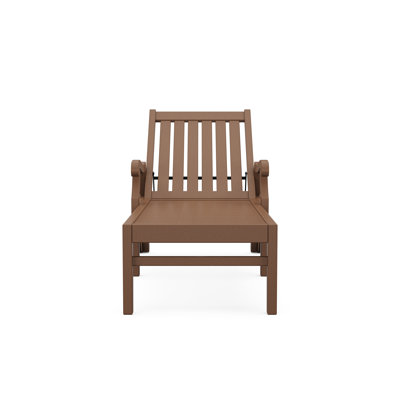 POLYWOOD x Birch Lane Veranda Chaise with Arms and Wheels