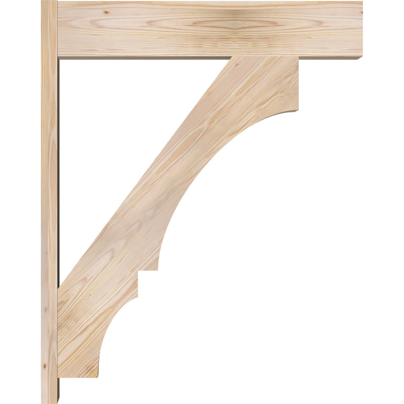 Bloc balboa rustique en bois rustique, P 26 po x H 32 po, Cèdre rouge de l'Ouest l 5 1/2 po (lisse)