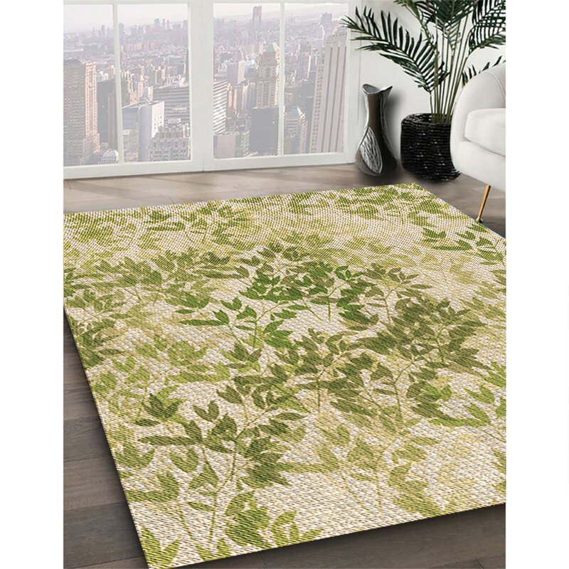 Tapis brun tissé à la machine, Rectangle 6 pi x 9 pi