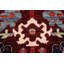 Tapis rectangulaire en laine noué à la main de conception unique 5 pi 1 po x 6 pi 11 po Naphtali
