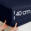 Luxury Striped Microfiber Fitted Sheet - 40 cm Deep Pocket, Ultra-Soft, Wrinkle-Resistant & Easy Car-648432973-648432974