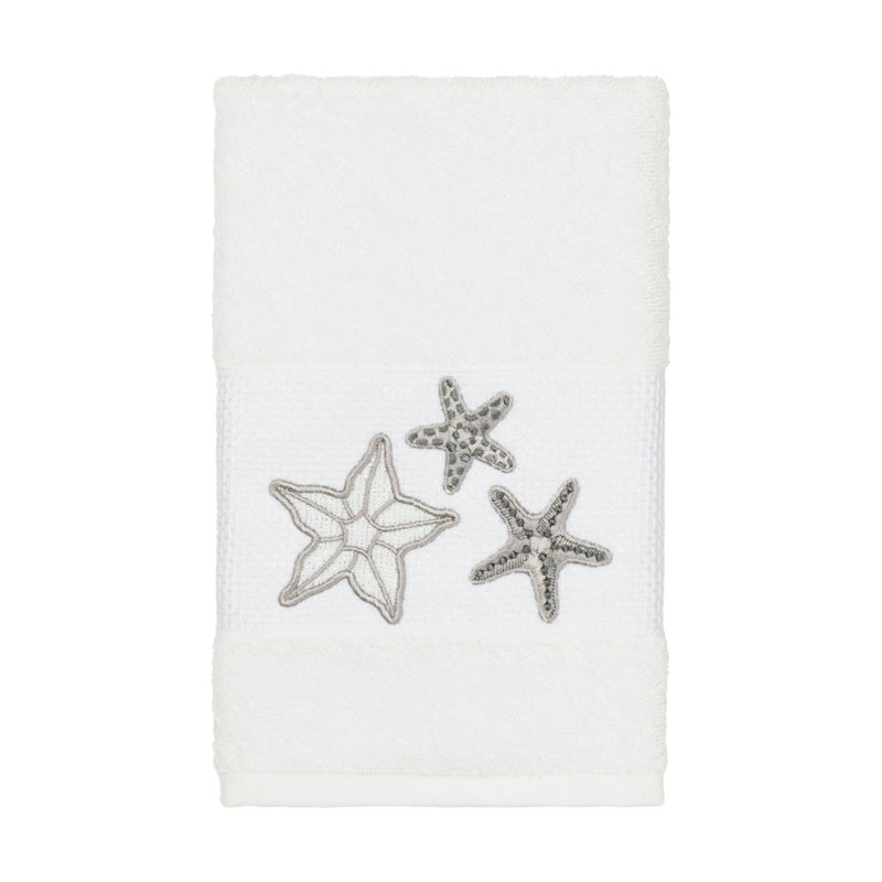 Lydia Midweight Hand Towel, White