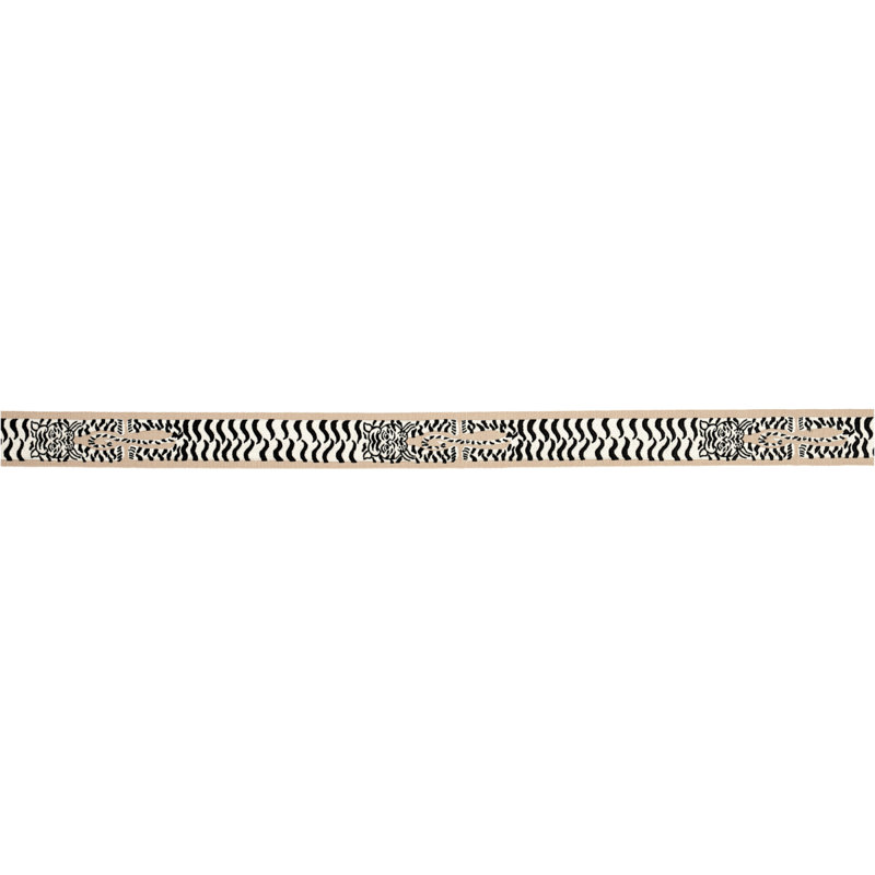 Schumacher x Johnson Hartig Le Tigre Embroidered Trim, Neutral