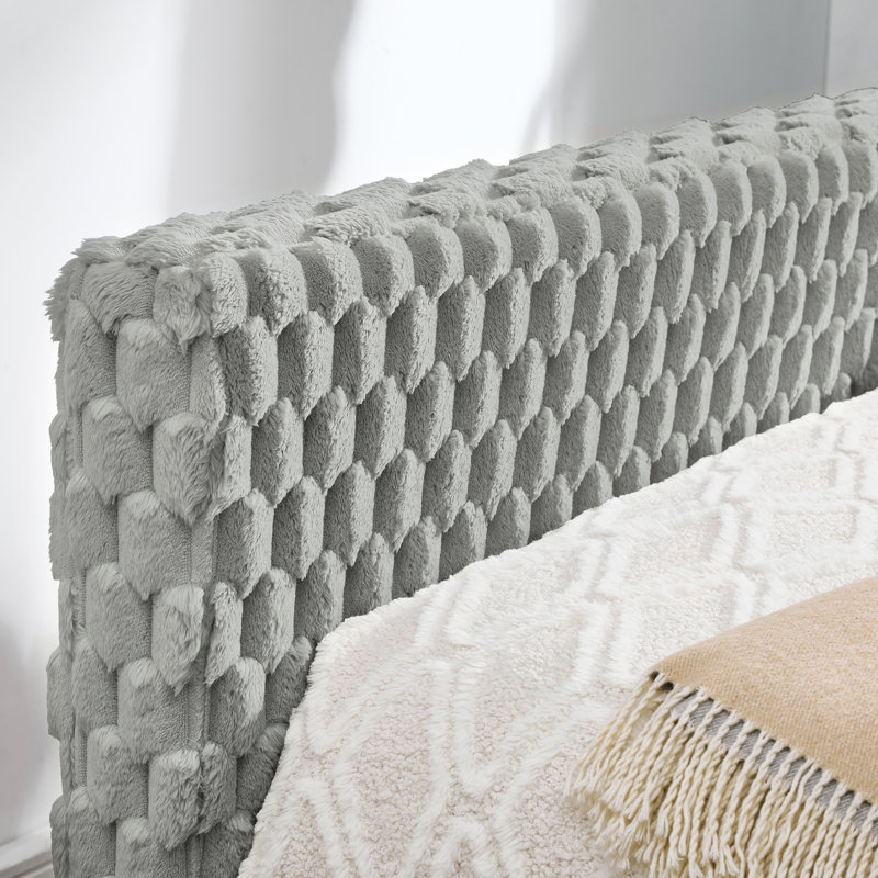 Lit de jour simple en tissu gris foncé, lit escamotable pour un revêtement polyvalent, un décor efficace et peu encombrant