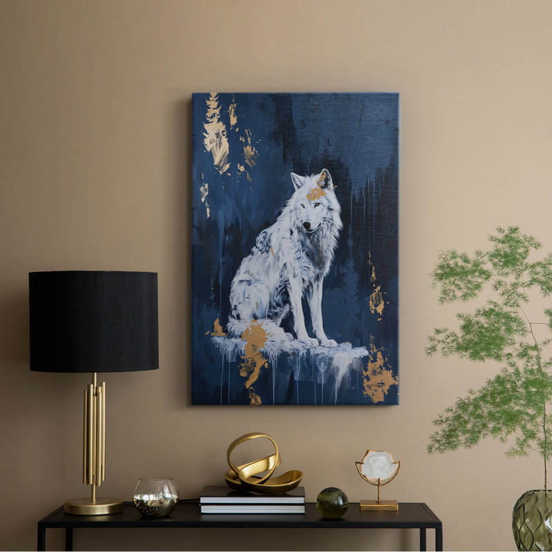 ANIMAUX série CXLV - Toile tendue avec châssis de qualité supérieure - Prêt à être accroché, H 36 po x l 24 po