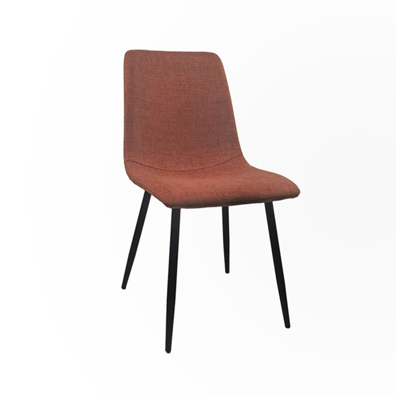 Vassilena Modern Kitchen Dining Room Chairs,Upholstered Dining Accent Chairs Cushion Seat And Sturdy Metal Legs, Caramel