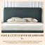 Lit tapissier courbé moderne avec rangement relevable, grand lit, lin vert-744234755-744234765