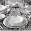  Platinum Glitz 16 Piece Dinnerware Set, Service for 4