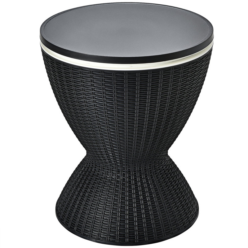 Joziyah Plastic Ice Bucket, Black