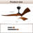 52" 3 - Blade LED Standard Ceiling Fan with Remote Control and Light Kit Included-723546620