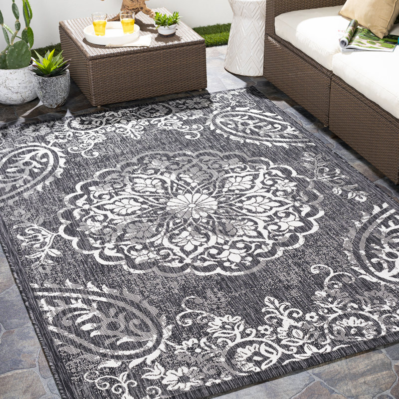 Widcombe Oriental Indoor / Outdoor Rug, Rectangle 8'10" x 12'