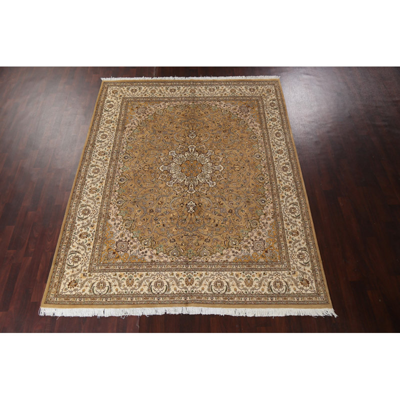Tapis teinture végétale Nain noué à la main 8 x 10