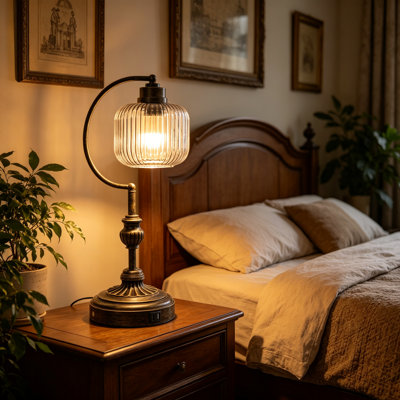 Lampe de table 3 lumières à intensité variable avec ampoule