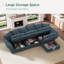 Canapé modulaire en L avec rangement en L-642627284