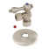 Kingston Brass 5/8-Inch OD Comp x 1/2-Inch OD Comp Quarter-Turn Angle Stop Valve with Flange