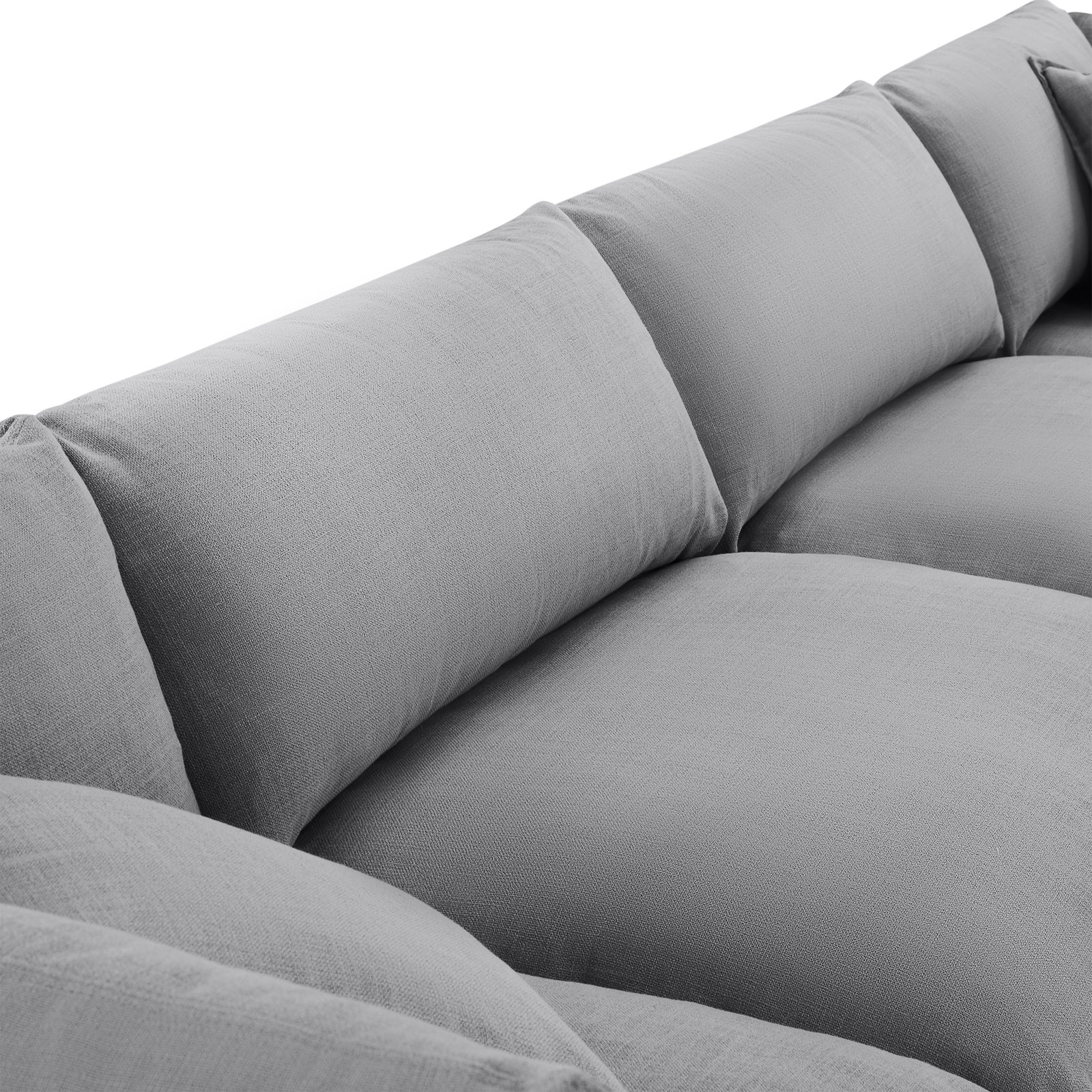 Annabella 81" Modular Sofa, Effie Gray Performance Weave