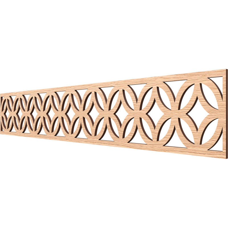 Moulure Crosby, Chêne rouge, H 8 po x l 46,625 po x P 0,375 po