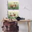 Cows Resting in Flower Field, ensemble de 2 toiles d'art sur toile par Grace Popp-742342312