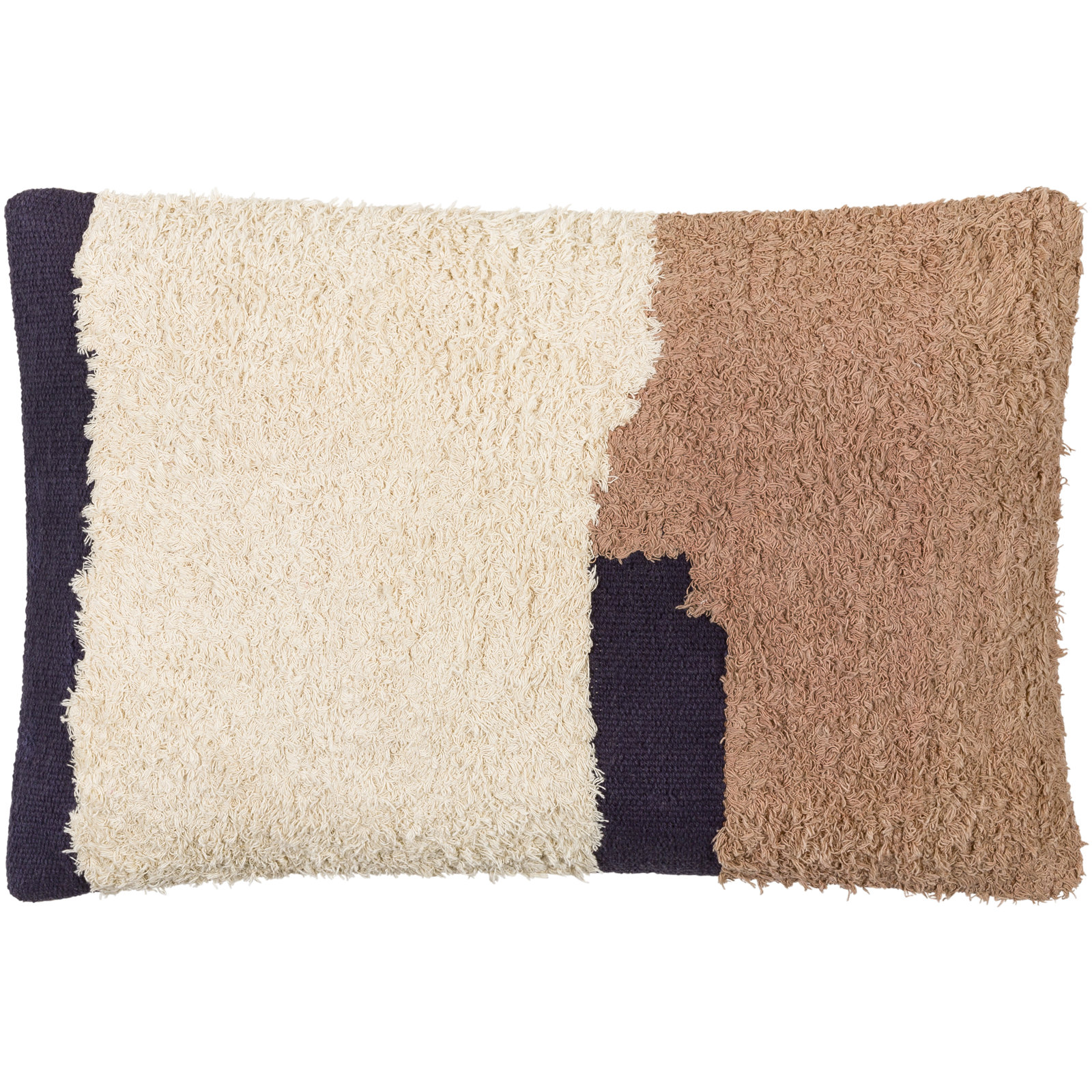 Hiba Embroidered Cotton Lumbar Throw Pillow, No Fill