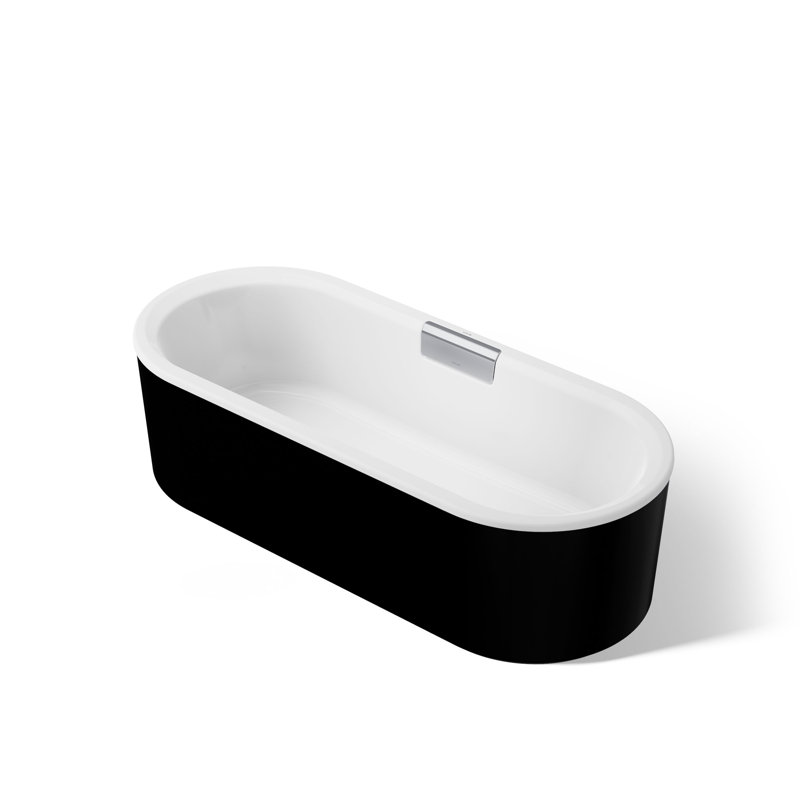 Volute 70-7/8 In. X 30-3/8 In. Freestanding Bath With Shroud
