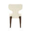 Ensemble de chaises d'appoint rembourrées avec rembourrage confortable et structure en placage de chêne-130415008