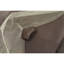 Toile de remplacement pour gazebo 10x10 pi d'extérieur - Double niveau, protégée, hydrofuge, circulaire, niveau de couverture brun, imperméable, voilée