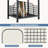 3 Tier Record Player Storage Cabinet Table Stand,Living Room Bedroom Office-1547367435
