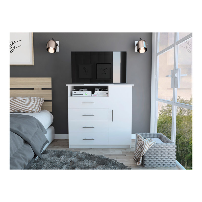 Commode Beaufort, chambre à coucher, blanc