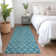 Premium Machine Washable Prisco Teal Rug