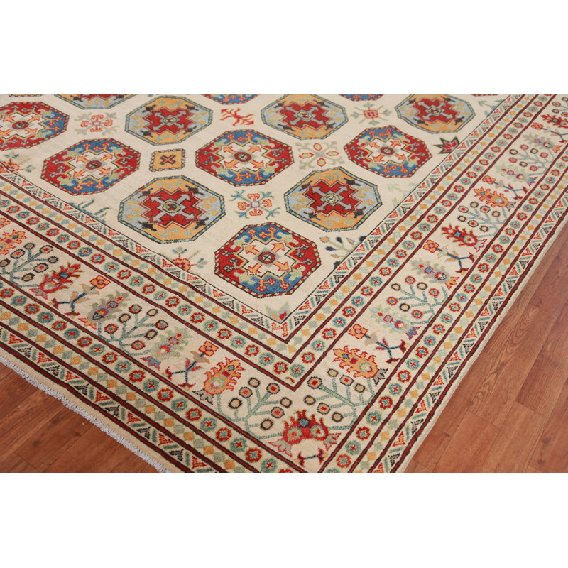 Tapis géométrique Kazak 10 x 14