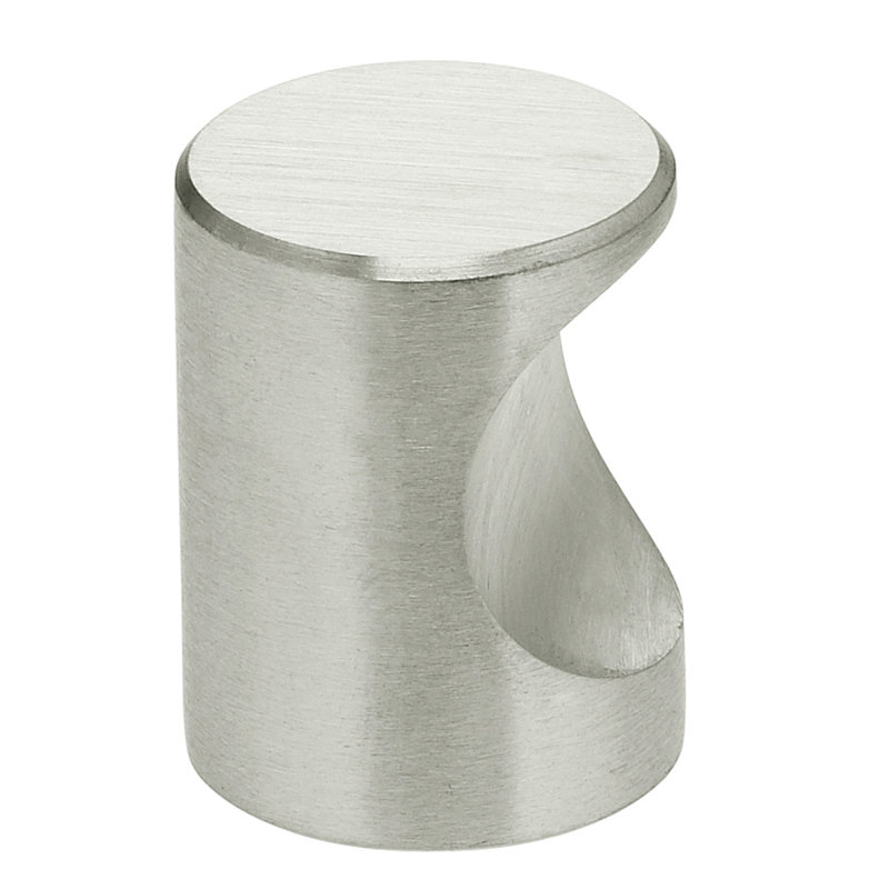 Classic & Modern Cylindrical Knob, 0.75" H x 0.75" W x 1" D, Stainless Steel
